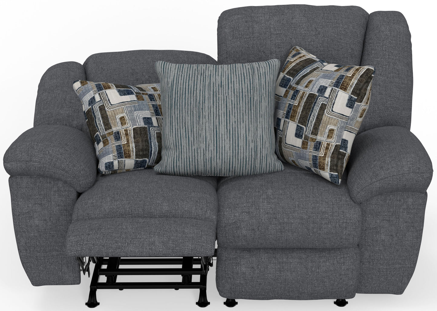 Trifecta - Dual Rocking Reclining Loveseat - Smoke