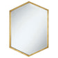 Bledel - Hexagonal Wall Mirror - Gold