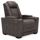 HyllMont - Gray - PWR Recliner/Adj Headrest