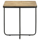 Elyna - Square Stone Top Accent Side Table - Beige