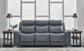 Mindanao - Steel - 2 Pc. - Power Reclining Sofa, Power Reclining Loveseat with Console