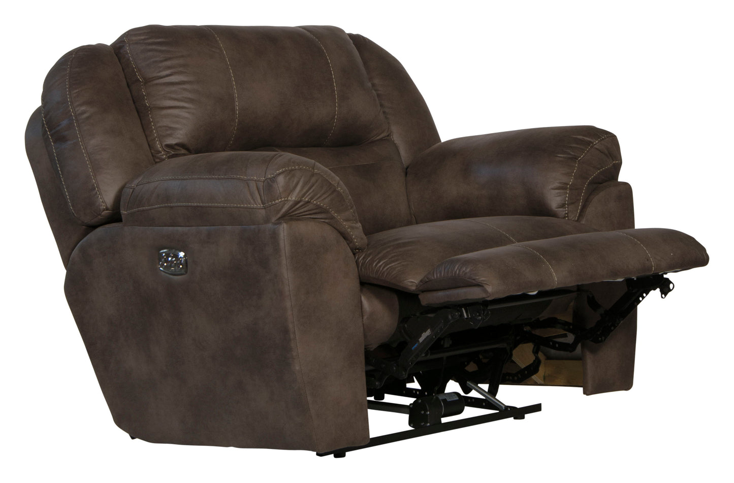 Ferrington - Power Lay Flat Recliner with Power Adjustable Headrest & Lumbar