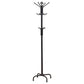 Collier - 12 Hook Freestanding Coat Rack Hat Hanger - Black