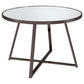 Jillian - Round Mirror Top Dining Table - Black Nickel