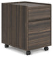 Zendex - Dark Brown - File Cabinet