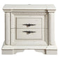 Evelyn - 2-Drawer Nightstand - Distressed White