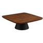 Eason - 2 Piece Coffee Table Set - Walnut And Black