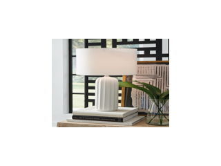 Clarkland - White - Ceramic Table Lamp