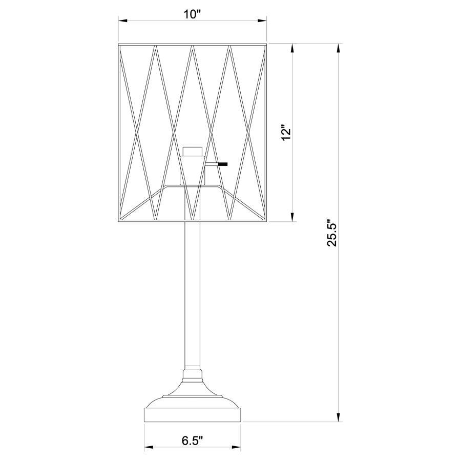 Mayfield - Open Frame Torch Table Lamp - Black