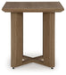 Serene Bay - Dark Brown - Square End Table