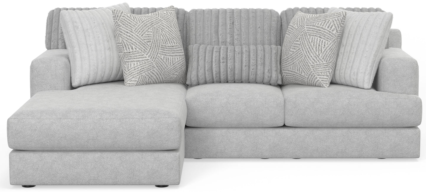 Logan - Sectional With Comfort Coil Seating And Included Accent Pillows