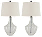 Gregsby - Clear / Black - Glass Table Lamp (Set of 2)