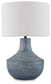 Schylarmont - Antique Gray / White - Metal Table Lamp