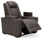 HyllMont - Gray - PWR Recliner/Adj Headrest