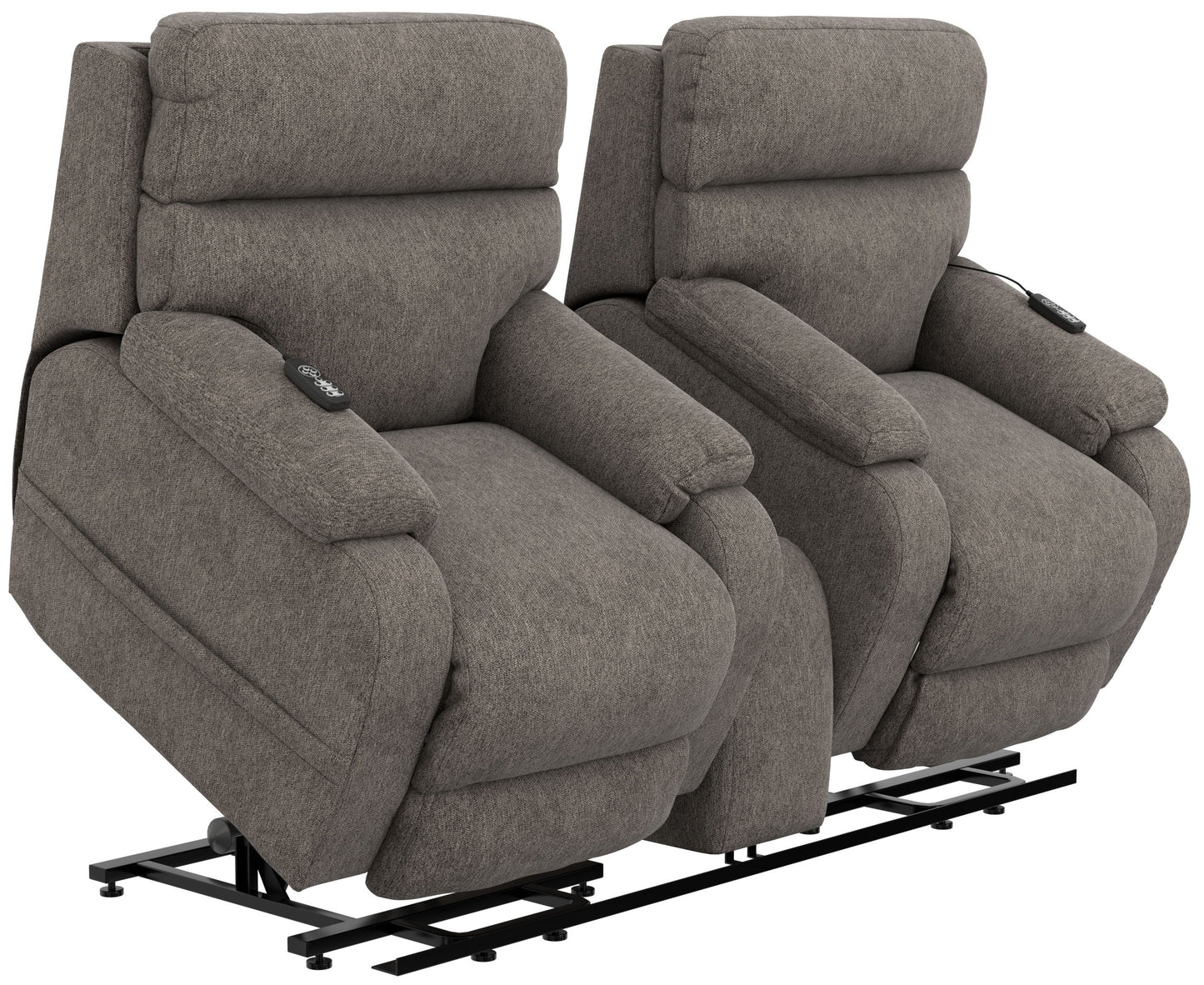 Regenerator - Dual Lift Power Headrest Console Loveseat With CR3 Heat/Massage/Lumbar/Zero Gravity