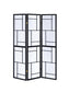 Damis - 3-Panel Room Divider Folding Shoji Screen - Black