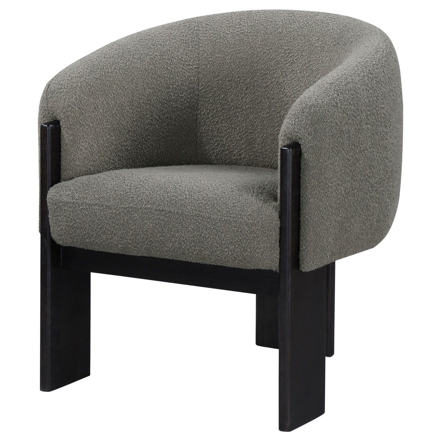 Valdez - Boucle Upholstered Barrel Back Accent Chair