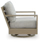 Kimpton Isle - Brown / Beige - Swivel Lounge With Cushion