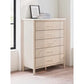 Cadmori Full Upholstered Panel Bed with Dresser and Nightstand