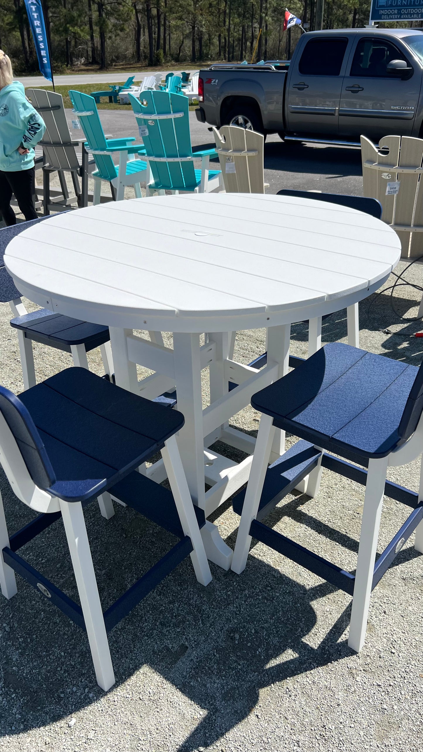 Tru180 Poly Bar Height 36" Round Table