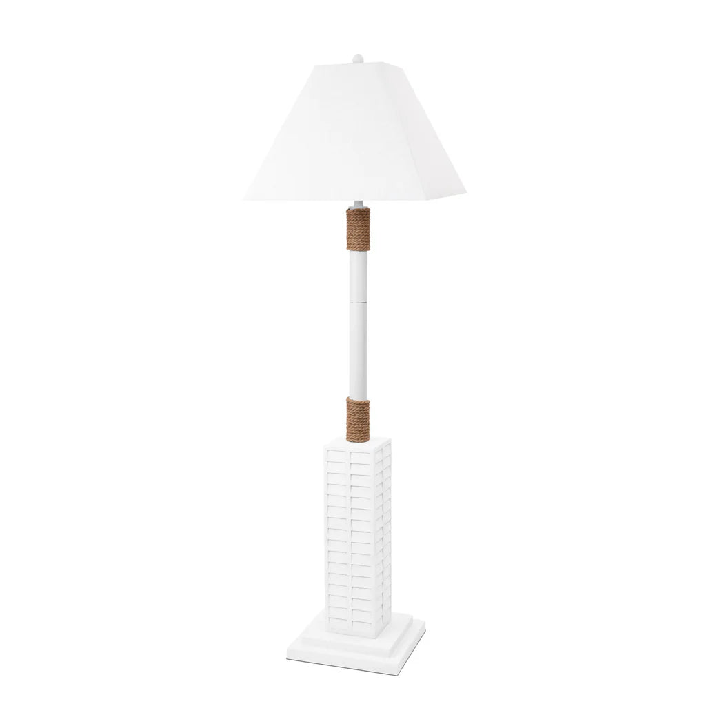 White Shutter Floor Lamp