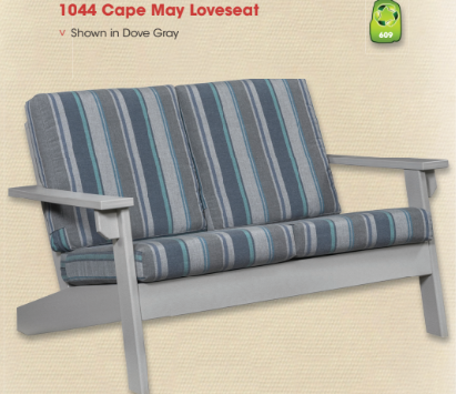 Backyard CUSTOM Cape May Loveseat w/Cushion