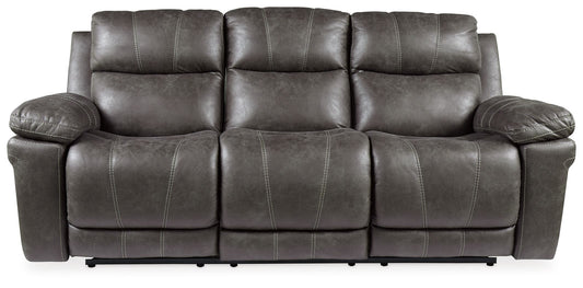 Erlangen - Dark Gray - Pwr Rec Sofa With Adj Headrest