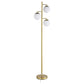 Sena - Spherical Bulb Tree Metal Floor Lamp - Gold