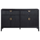 Brookmead - 4 Door Sideboard Buffet Storage Cabinet - Black