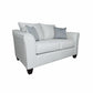 Salizar - Upholstered Flared Arm Loveseat - Sand