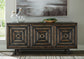 Fair Ridge - Distressed Black - Accent Cabinet