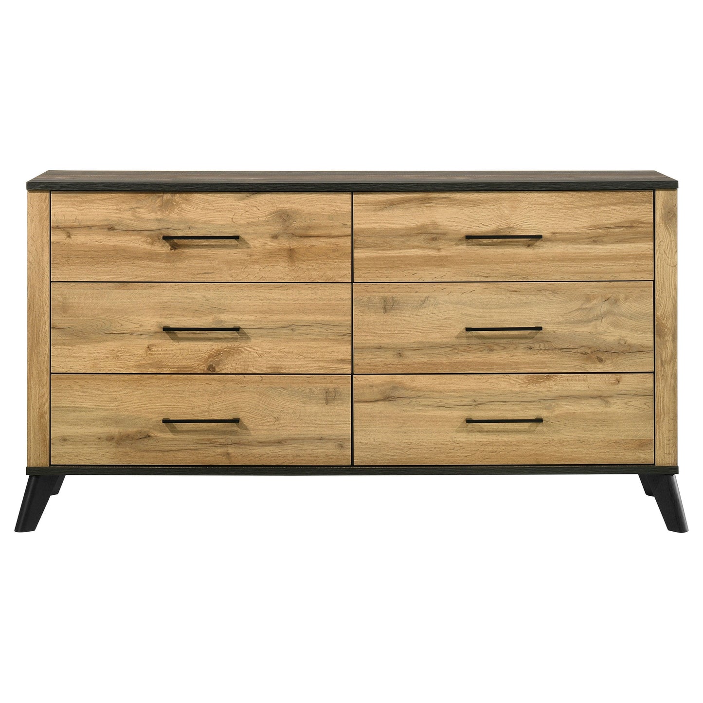 Kaywood - 6-Drawer Dresser Cabinet - Natural Pine