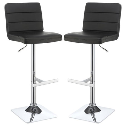 Bianca - Square Upholstered Adjustable Bar Stools (Set of 2)