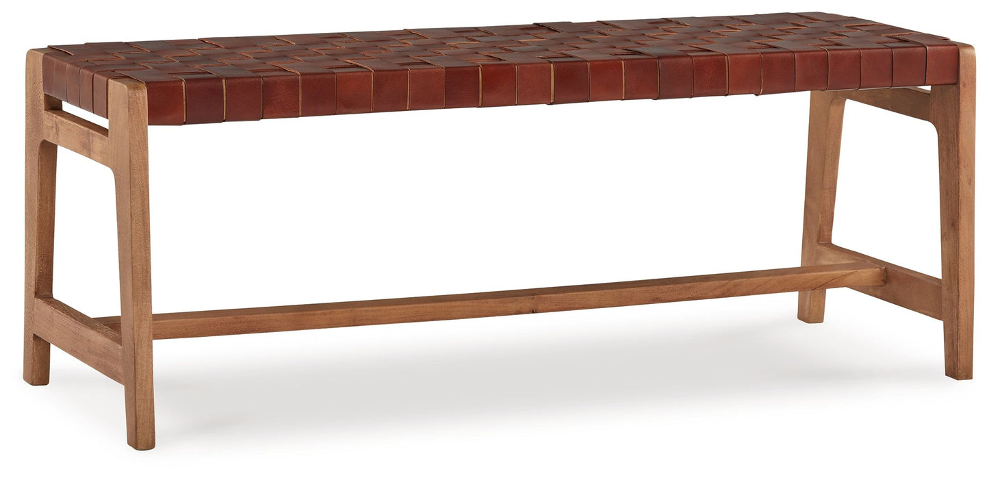 Lemmund - Natural / Brown - Accent Bench