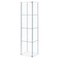 Bellatrix - 4-Shelf Clear Glass Curio Cabinet