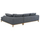 Persia - Upholstered Track Arm Sectional Sofa - Gray