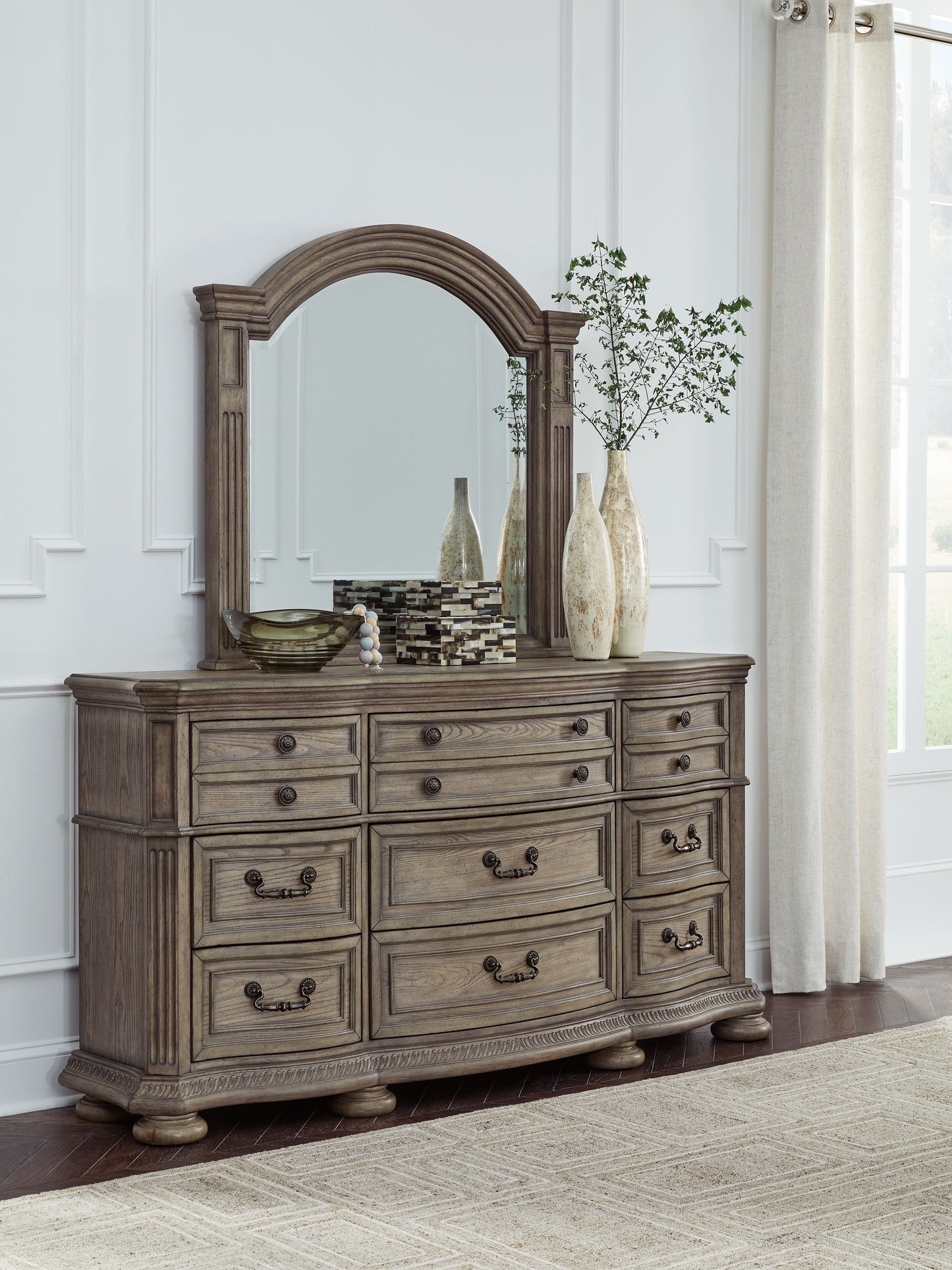 Ardenfield - Light Brown - Dresser And Mirror