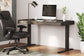 Zendex - Dark Brown - Adjustable Height Desk