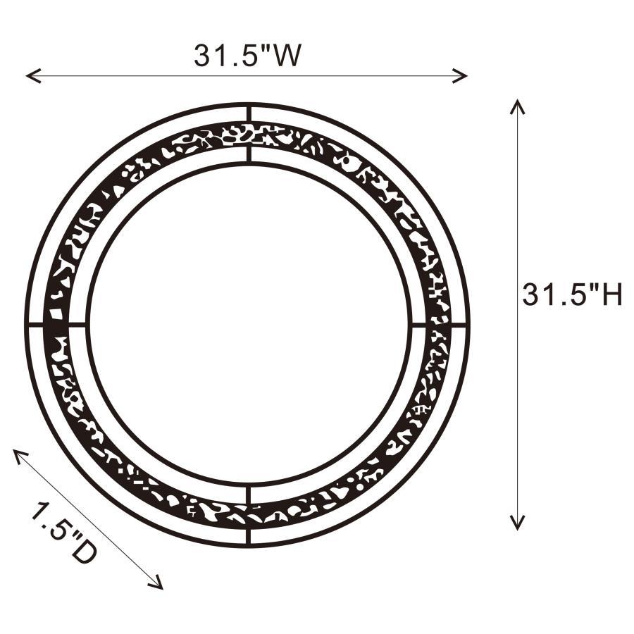 Lixue - Round Wall Mirror LED Lighting - Silver