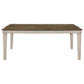 Ronnie - Rectangular Wood Dining Table - Rustic Cream