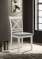 Hollis - Cross Back Wood Dining Side Chair (Set of 2) - White