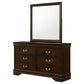 Louis Philippe - 6-drawer Dresser With Mirror