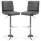 Bianca - Square Upholstered Adjustable Bar Stools (Set of 2)