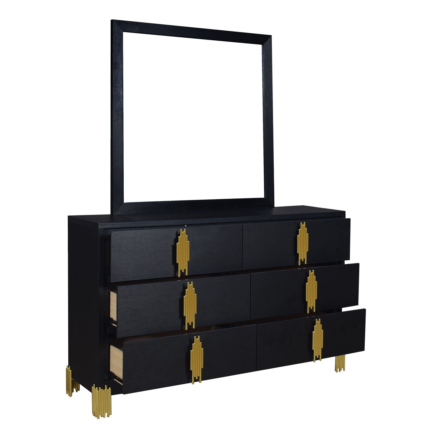 Empire - Dresser & Mirror - Black