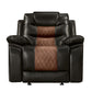 Nikko - Glider Recliner - Two Tone Brown