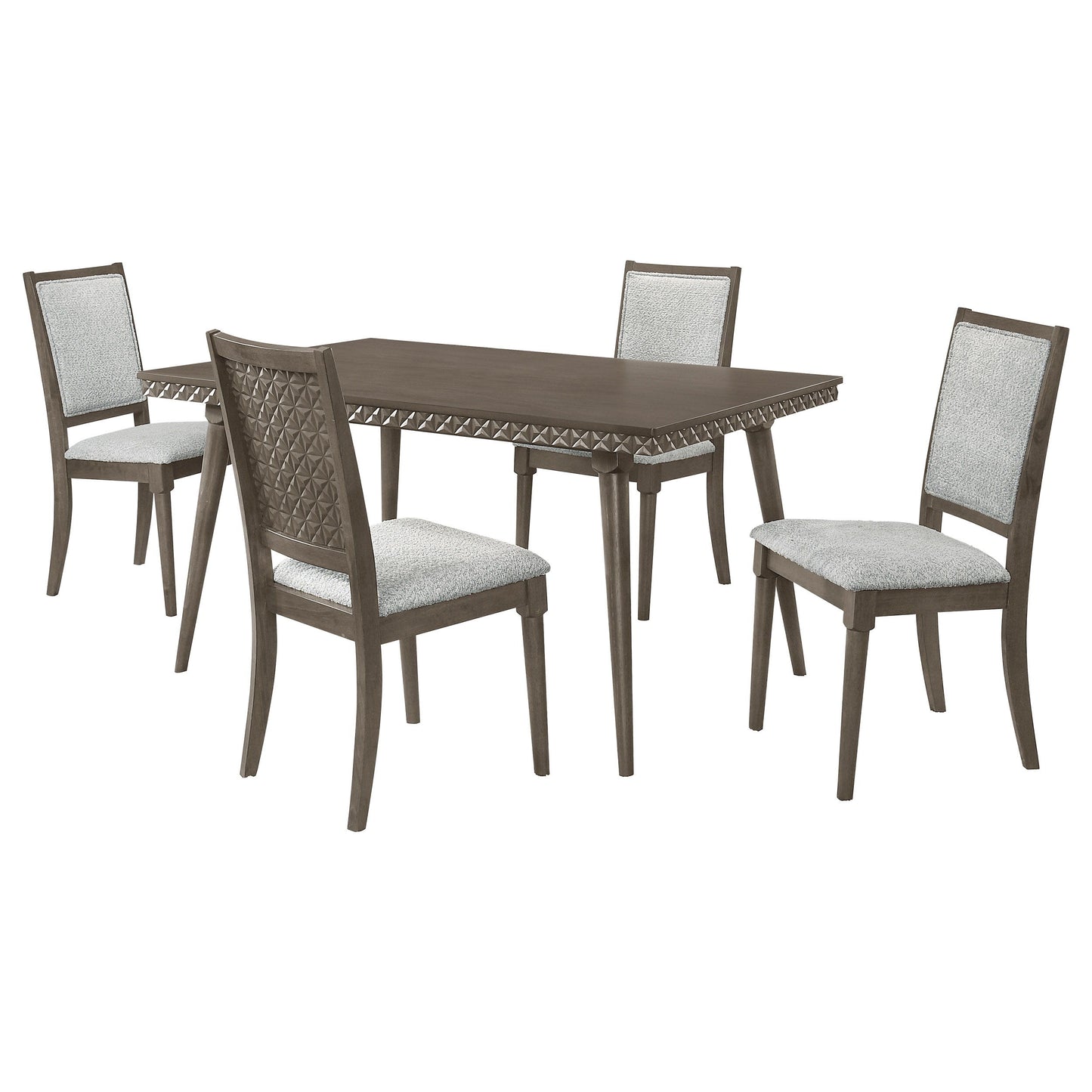 Onslow - 5-Piece Rectangular Dining Set - Dark Brown