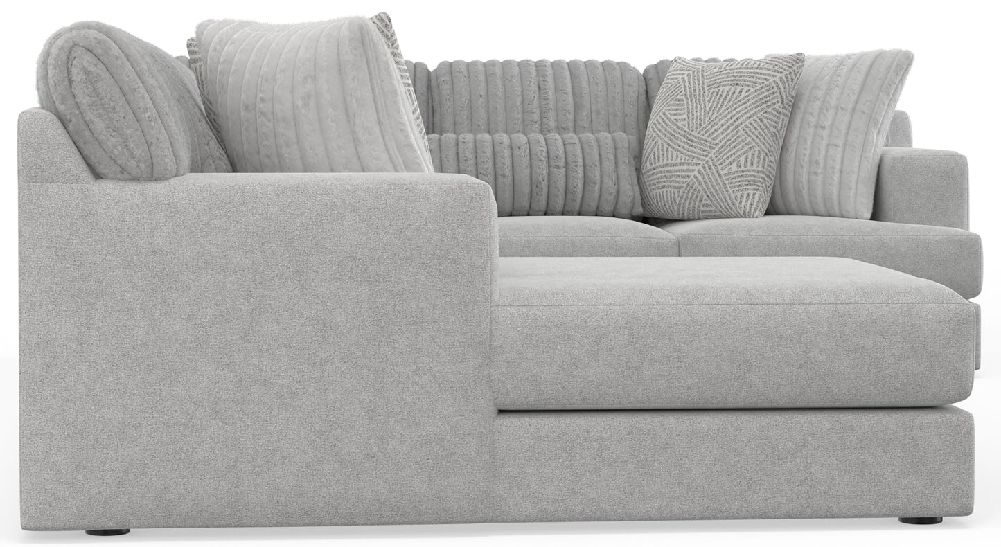 Logan - Sectional With Comfort Coil Seating And Included Accent Pillows