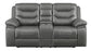 Flamenco - Upholstered Power Reclining Loveseat - Charcoal