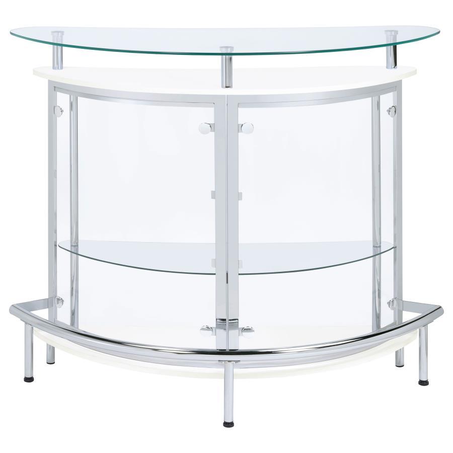 Amarillo - Freestanding Glass Top Home Bar Wine Cabinet