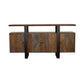 Ditman - 4 Door Solid Wood Sideboard Buffet - Gray Sheesham